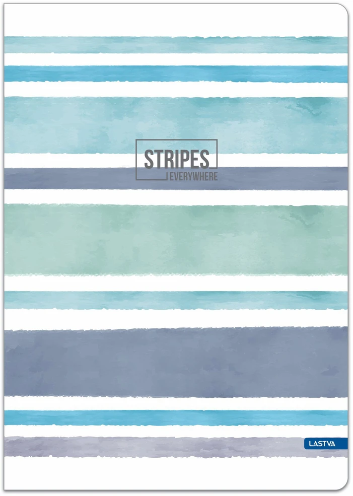 Lastva Sąsiuvinis(platus) A5 48lapų 80g langeliais STRIPES