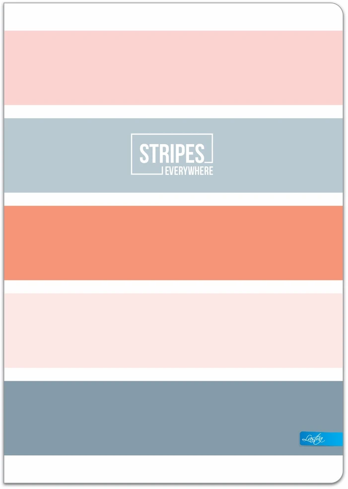 Lastva Sąsiuvinis(platus) A5 48lapų 80g langeliais STRIPES