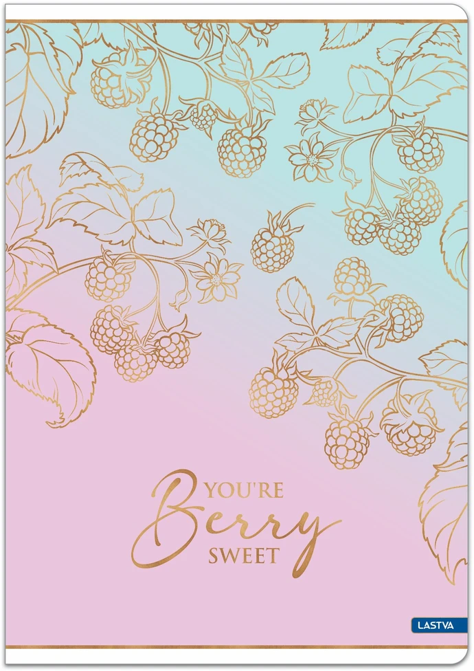 Sąsiuvinis linijomis A4 52lap 80g BERRY