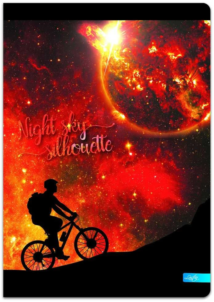 Lastva Sąsiuvinis A5 96lap. 70g NIGHT SKY linija