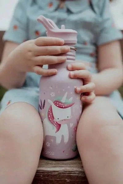 Sassi Junior - Spalvota izoterminė butelaitė "Vienaragis" 350 ml