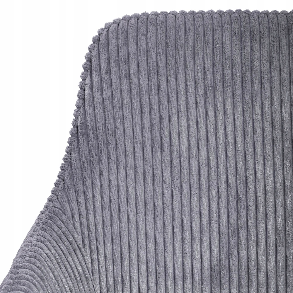 SATORI FASO pilka velveta minkšta kėdė valgomajam 57x59x84 HOMLA