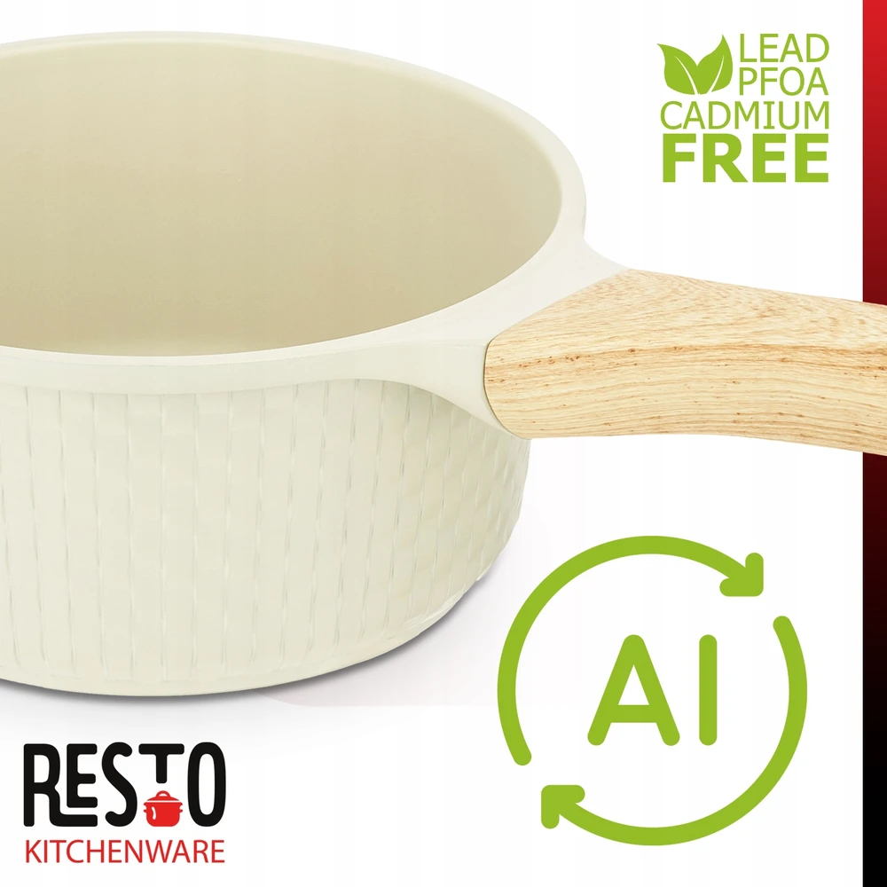SAUCEPAN D16CM 1.3L/BEIGE 93800 RESTO 93800 (4260709013879)