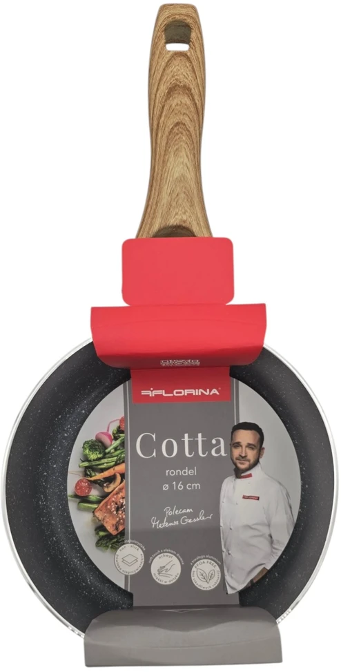 SAUGA SAUGA ALIUMINIO FLORINA COTTA 16CM INDUKCINĖS DUJINĖS BEŽIO spalvos 1,2L