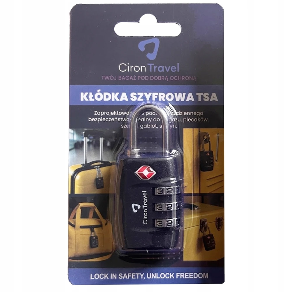 Kelioninis SAUGIAI CIRON TRAVEL BAGAŽO KOMBINUOTA PAKALNA lagaminai TSA lėktuvams