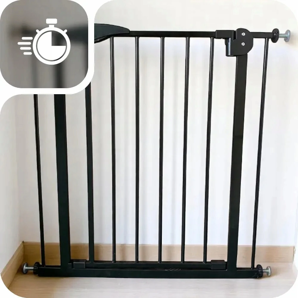 Saugos varteliai Hauck Open N Stop 2, 75 - 80 cm, juodas