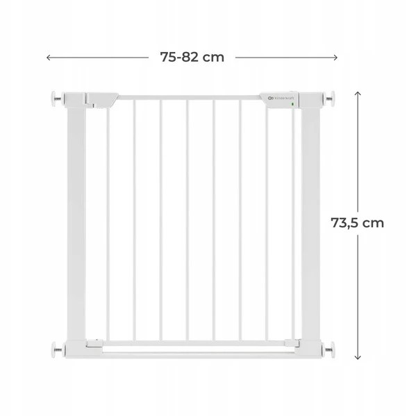 Saugos varteliai Kinderkraft Safe Snap 75-82 cm, baltas