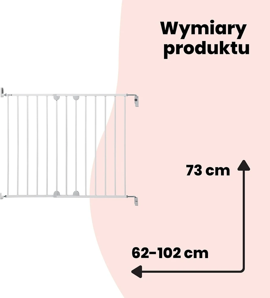 Saugos varteliai Safety 1st Wall Fix Extending Metal, baltas