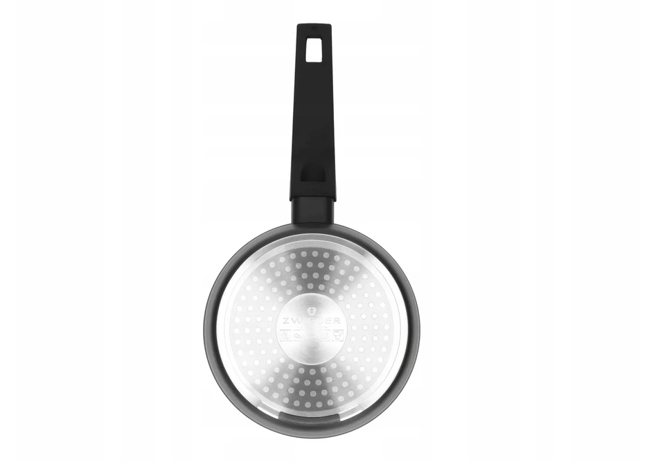 SAUGUS PADAŽAS ZWIEGER FORTE 1,5 L SU dangteliu 16 cm Juodas INDUKCINIS ALUMINIUMAS