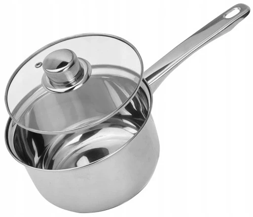 SAUGUS PLIENINIS PUODAS su dangteliu 16cm 1,8L DUJŲ INDUKCINIS ROSSNER AUSTRIJA