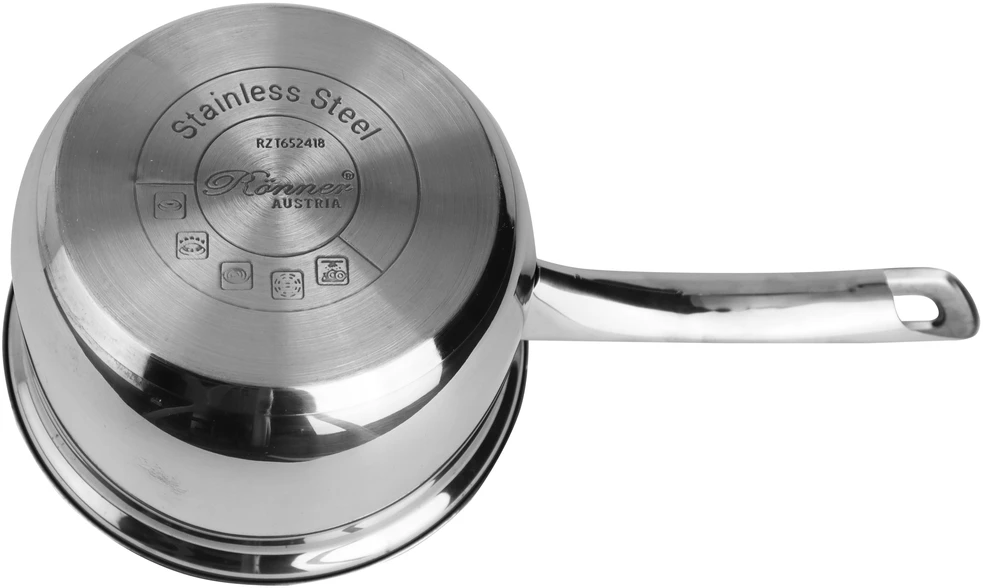 SAUGUS PLIENINIS PUODAS su dangteliu 16cm 1,8L DUJŲ INDUKCINIS ROSSNER AUSTRIJA