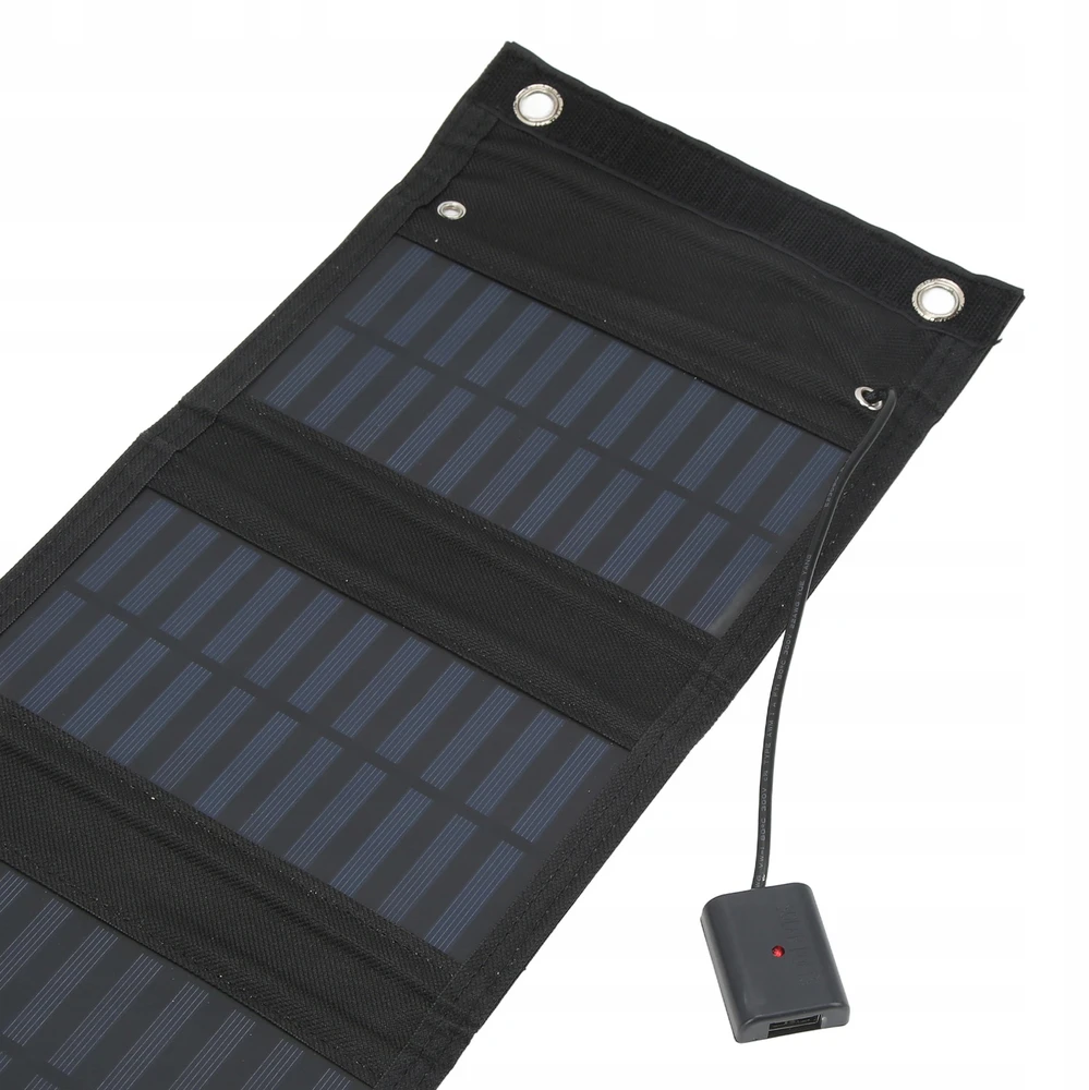 SAULES KANELĖS 25W 2A SULANKSTAMAS KILIMAS TOURIST USB SAULES Įkroviklis