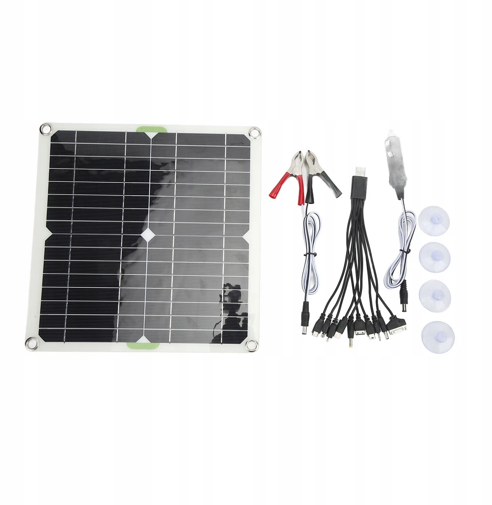 SAULES SKYDELĖS SAULĖS BATERIJŲ ĮKROVIKLIS 200W 12V AUTO