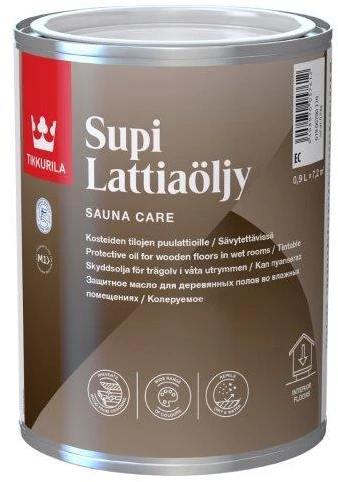 Saunos sienų apsaugos priemonė TIKKURILA SUPI SAUNASUOJA, EP bazė, 900 ml
