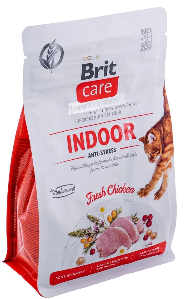 Brit Care Cat GF Indoor Anti-stress sausas maistas katėms 2kg