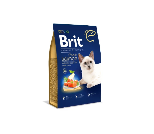 BRIT PREMIUM Cat Adult lašiša 8kg