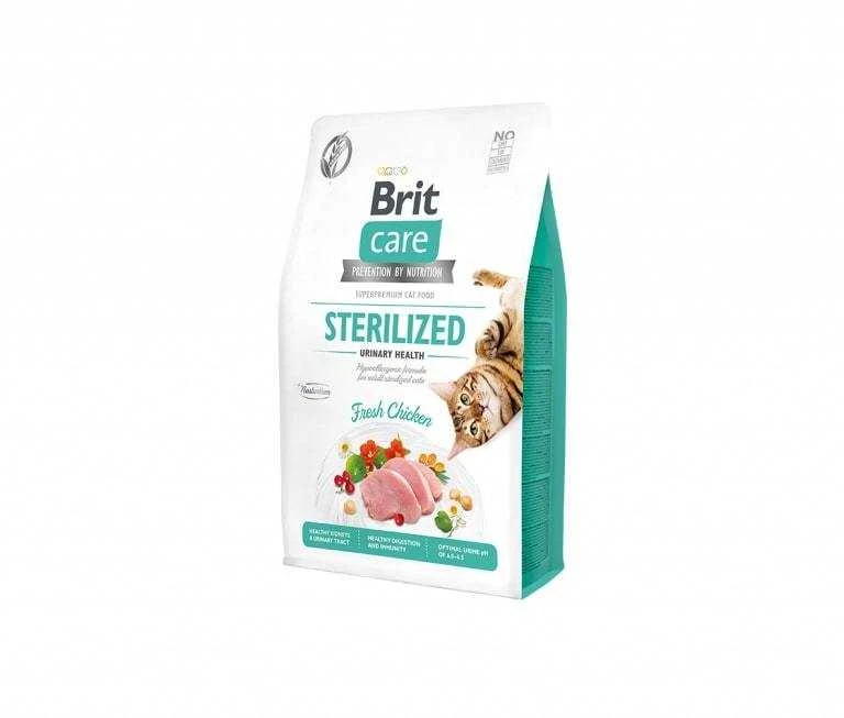 Brit Care Visavertis sausas kačių maistas suaugusioms sterilizuotoms katėms, 2kg