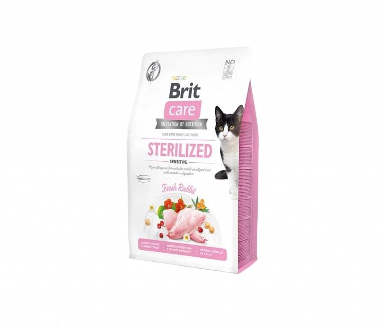 Brit Care Visavertis sausas kačių maistas suaugusioms sterilizuotoms katėms, 2kg