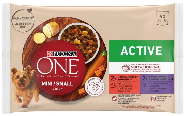 Purina Nestle ONE MINI Dog Adult jautiena & ryžiai 1,5kg