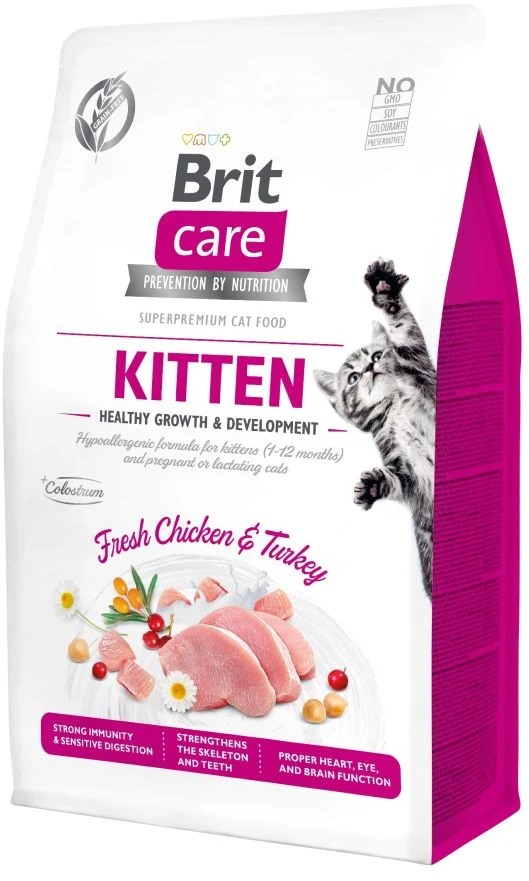 Brit Care Cat GF Kitten sveikas augimas ir vystymasis 2kg