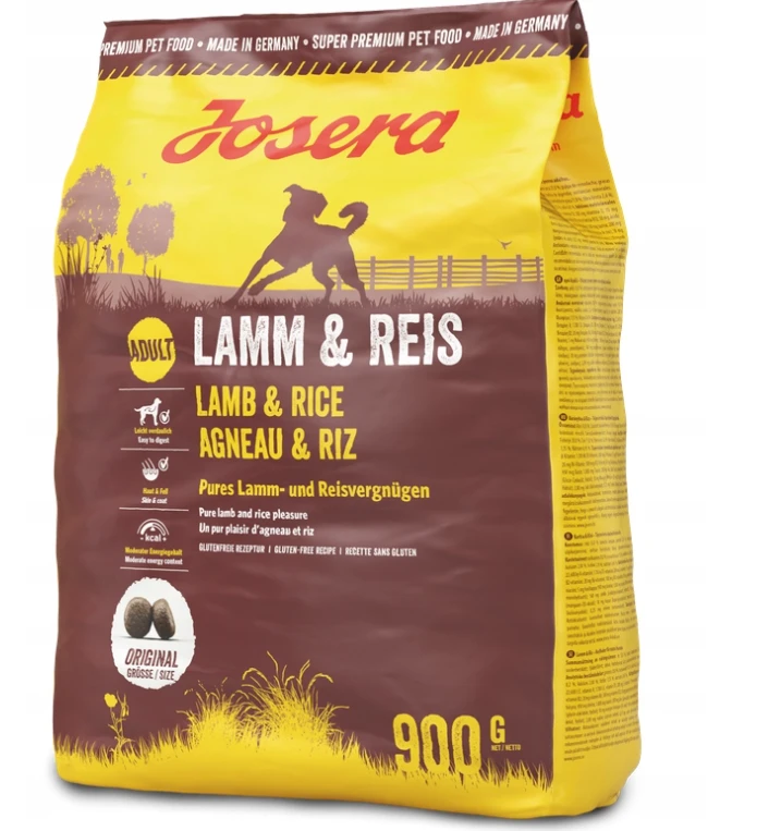 Josera Sausas maistas šunims su ėriena ir ryžiais, 12,5 kg