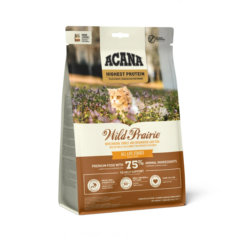 Acana Wild Prairie Cat sausas maistas katėms, 340g