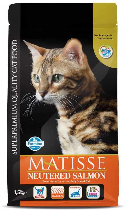FARMINA MATISSE - CAT Dry NEUTERED lašiša 1,5kg (pak.8)