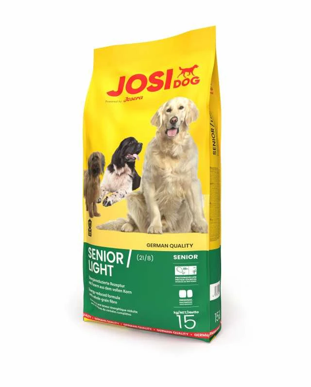 Josera JosiDog Senior Light sausas pašaras vyresnio amžiaus šunims, 15 kg
