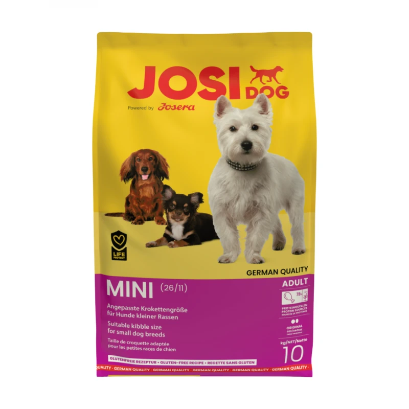JosiDog Mini Visavertis ėdalas suaugusiems mažų veislių šunims, 10 kg