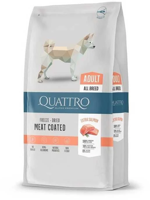 QUATTRO sausas visų veislių suaugusių šunų pašaras Extra poultry 12kg
