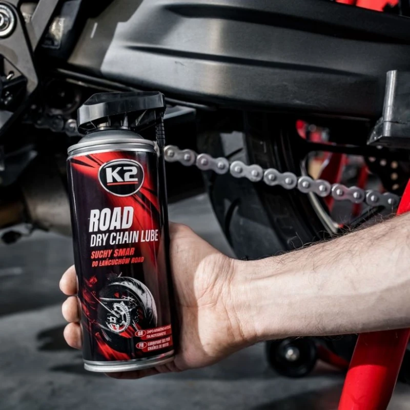 Sausas tepalas K2 ROAD DRY CHAIN LUBE 400ml