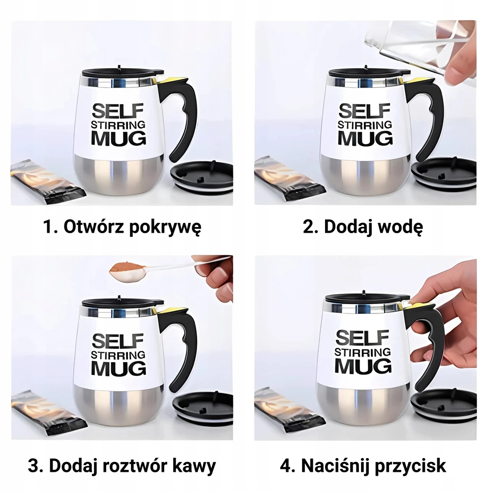 Savaime besimaišantis puodelis ViO SC-03 nešiojamasis automatinis maišymas 400 ml