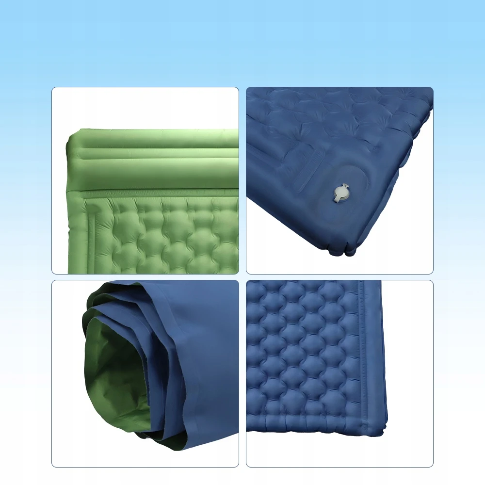 Savaime prisipučiantis kilimėlis Dvigubas pripučiamas čiužinys itin lengvas 200X134X10 CM BEDEE