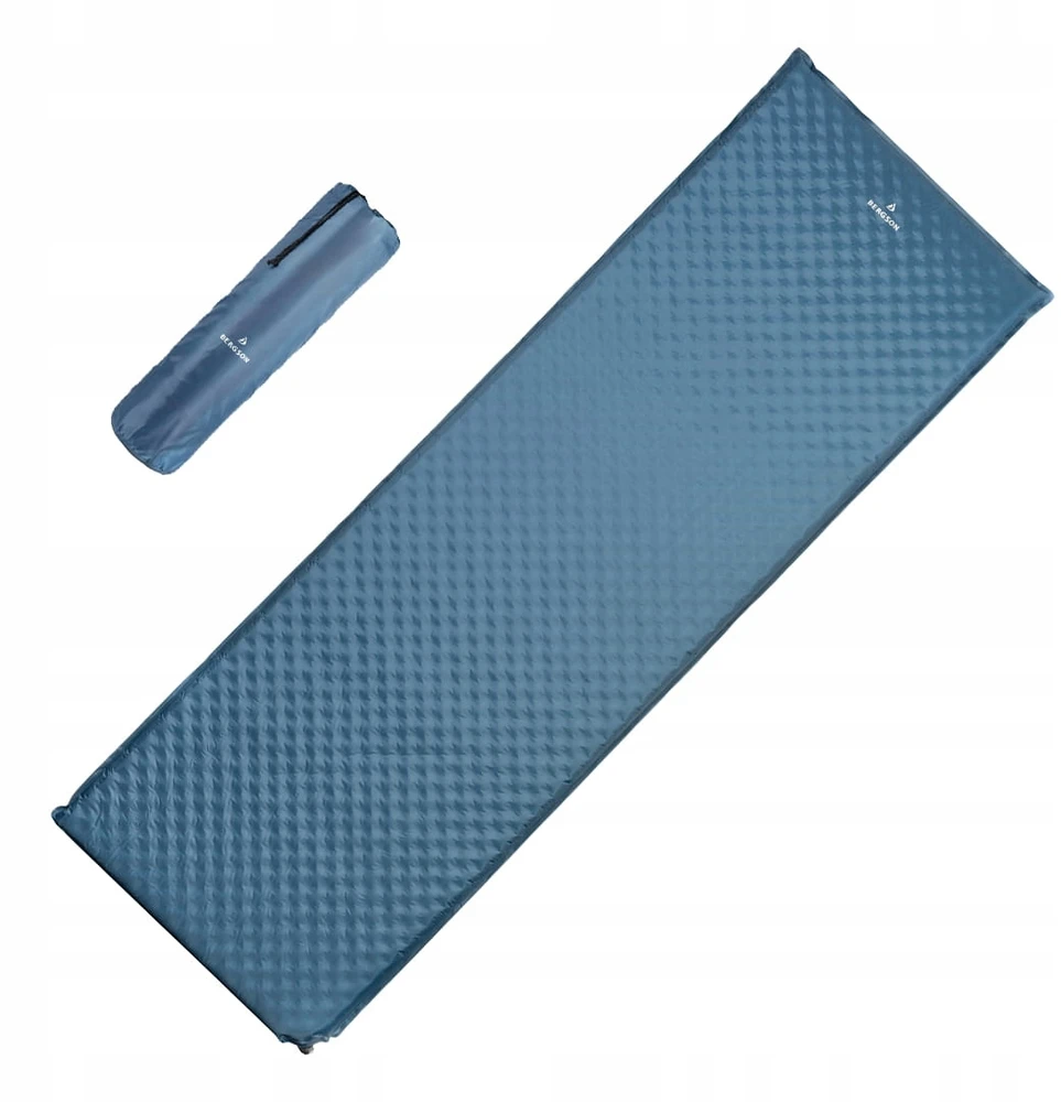 Savaime prisipučiantis miegamojo kilimėlis Bergson SLEEPWELL IV Navy 190x61x5 cm 1,88 kg