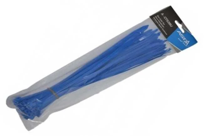 Asta Dirželiai užtraukiami tvirtinimo 5x250mm 50vnt mėlyni