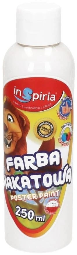 Schemat Inspiria plakatų dažai, 250 ml, balti