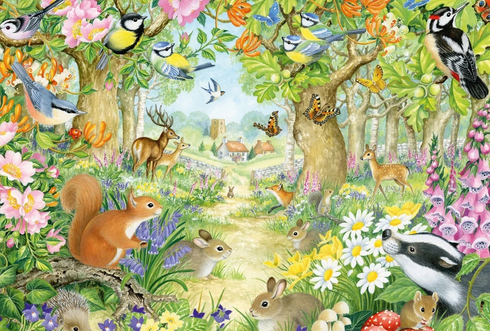 Schmidt Spiele Schmidt Dėlionė 100 vnt. - Miško gyvūnai