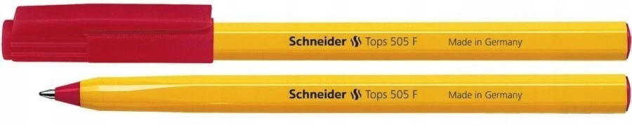 Schneider Electric Raudoni rašikliai Schneider Tops 505f, 10 vnt.