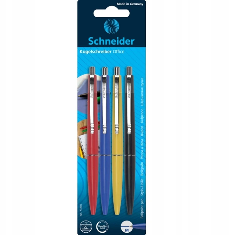 Schneider Electric Schneider K15 automatiniai rašikliai, 1mm, 4 vnt. rinkinys