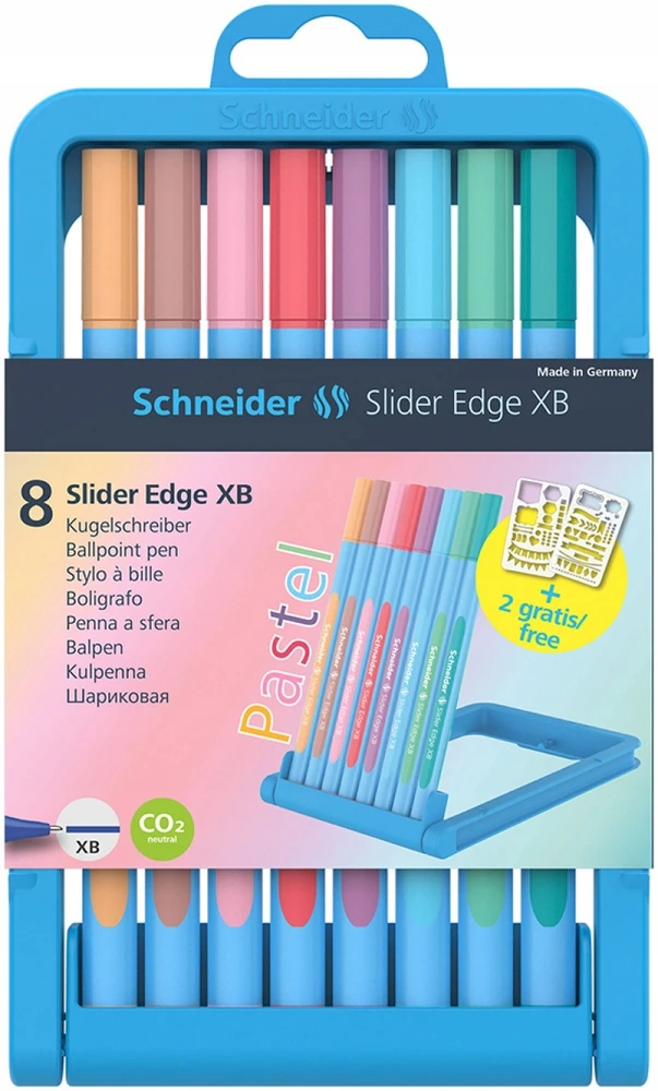 Schneider Electric "Slider Edge Pastel XB" tušinukas dėkle 8 spalvų - Schneider
