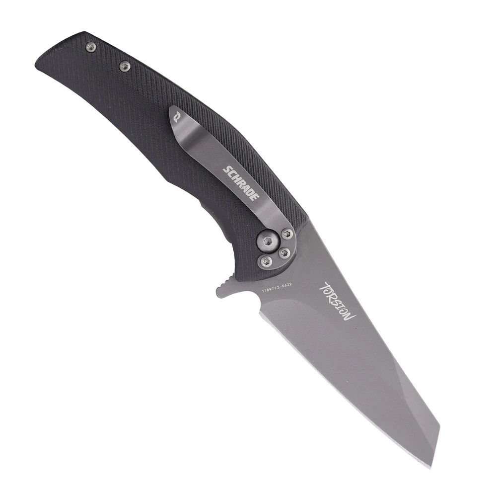 Guerlain Schrade Torsion Folder EDC sulankstomas peilis lauko juodo plieno peilis