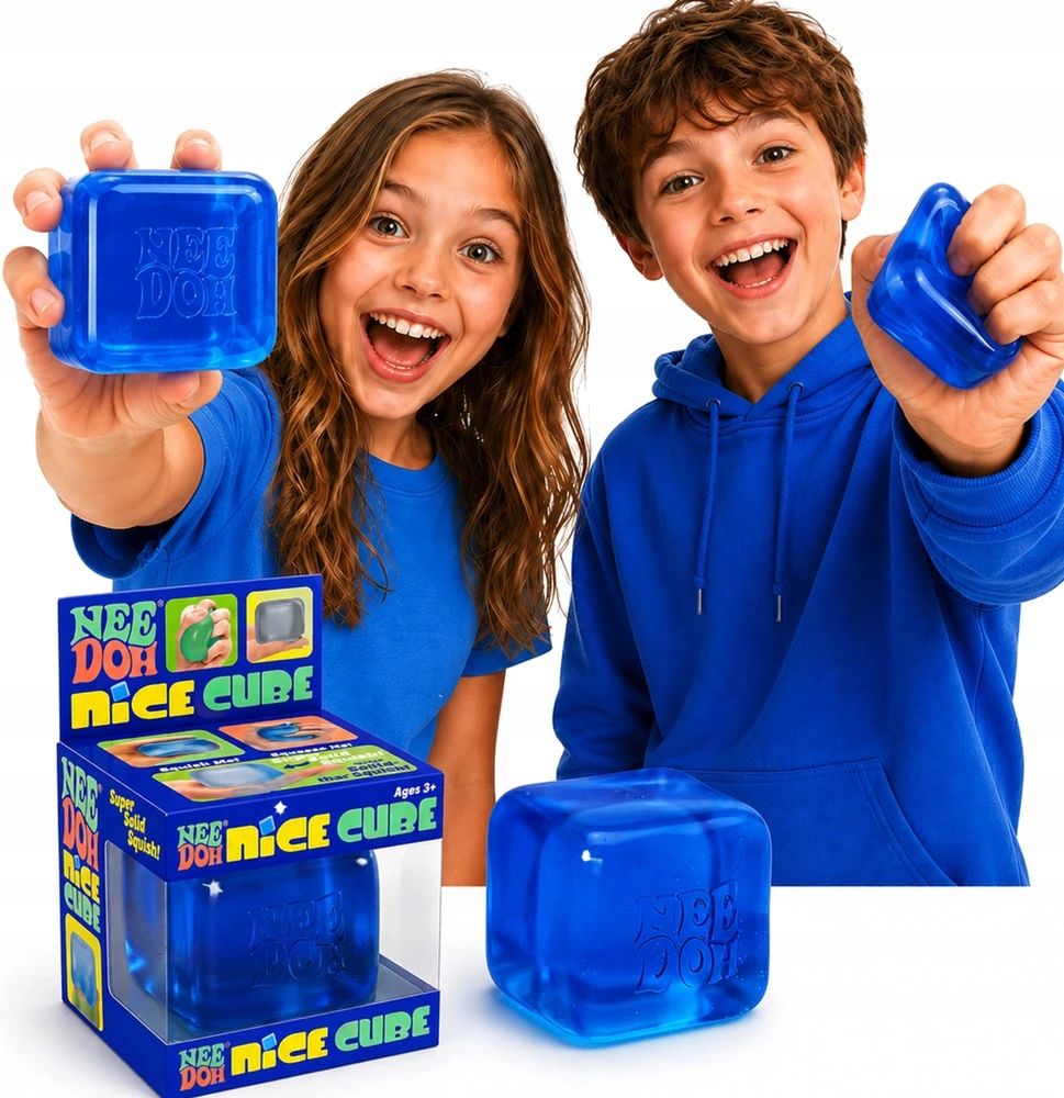 Schylling NEEDOH NICE CUBE GNIOT ICE CUBE ICE CUBE Squishish SWIR ANTISTRESS ORANŽINĖ