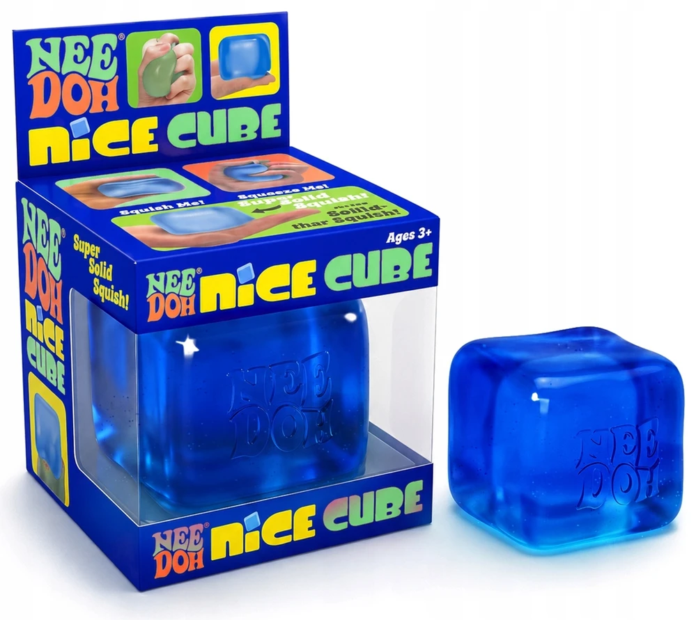 Schylling NEEDOH NICE CUBE GNIOT ICE CUBE ICE CUBE Squishish SWIR ANTISTRESS ORANŽINĖ