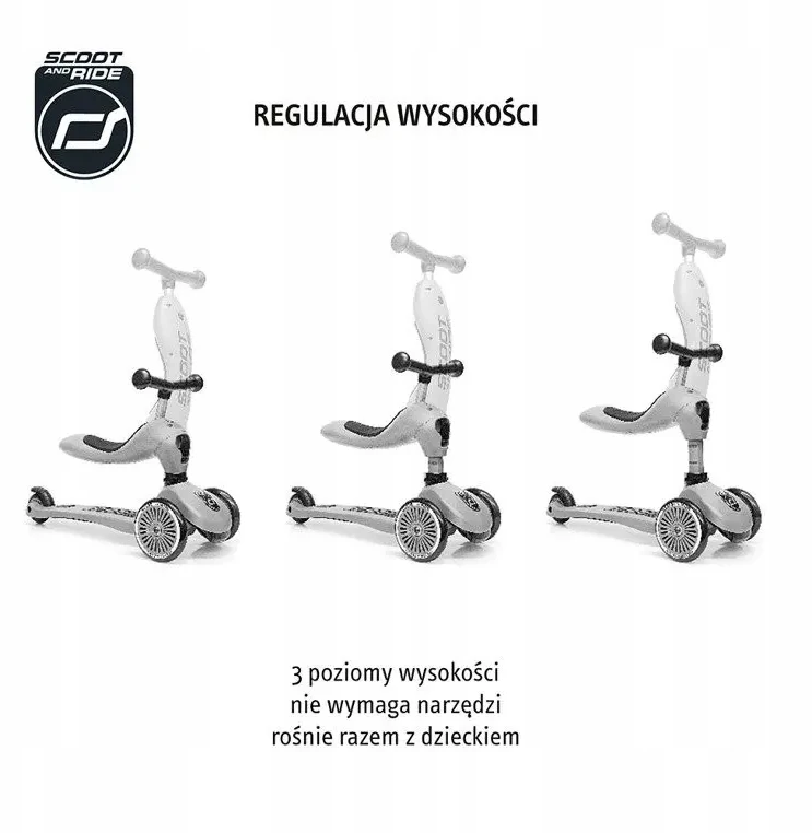 Scoot and Ride Paspirtukas - triratukas Scoot & Ride 2in1, žalias