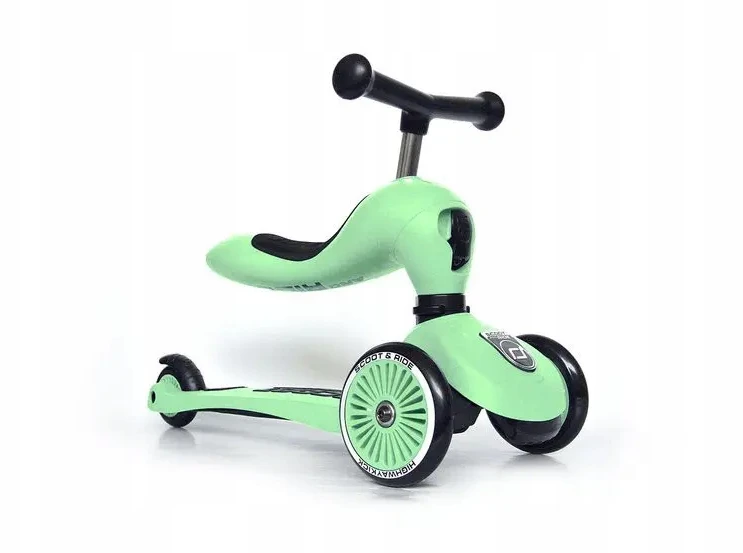 Scoot and Ride Paspirtukas - triratukas Scoot & Ride 2in1, žalias