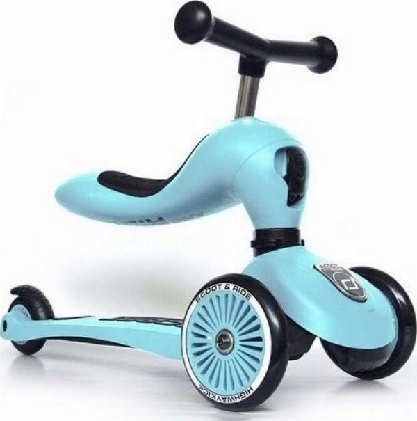 Scoot and Ride Paspirtukas - triratukas Scoot & Ride 2in1, šviesiai mėlynas