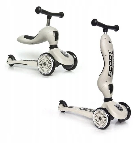 Paspirtukas - balansinis dviratukas Scoot & Ride Highwaykick 1 2in1 Ash 96268