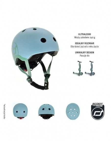 „Scoot and Ride“ „Scoot & Ride“ dviratis „Kask XXS-S Steel“