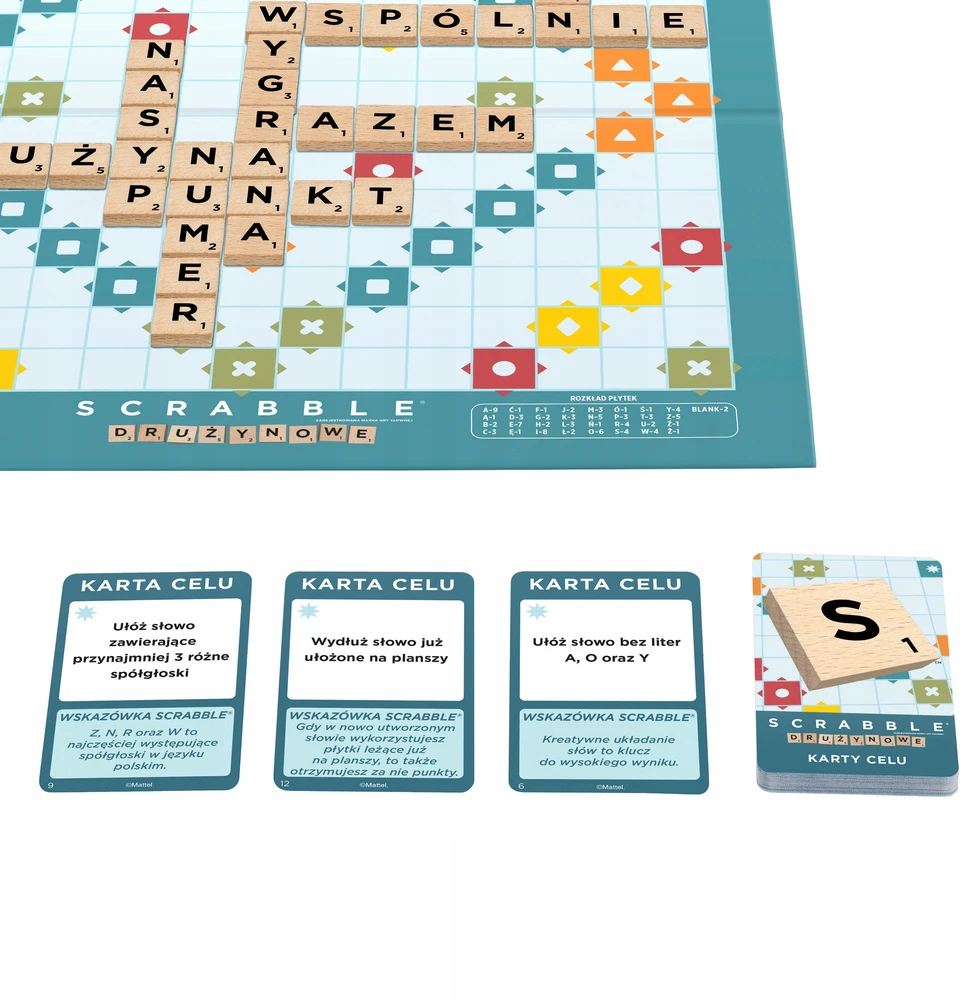 Mattel Šeimos žaidimas Scrabble Wooden elements 2in1 Classic ir komandinis JGR65