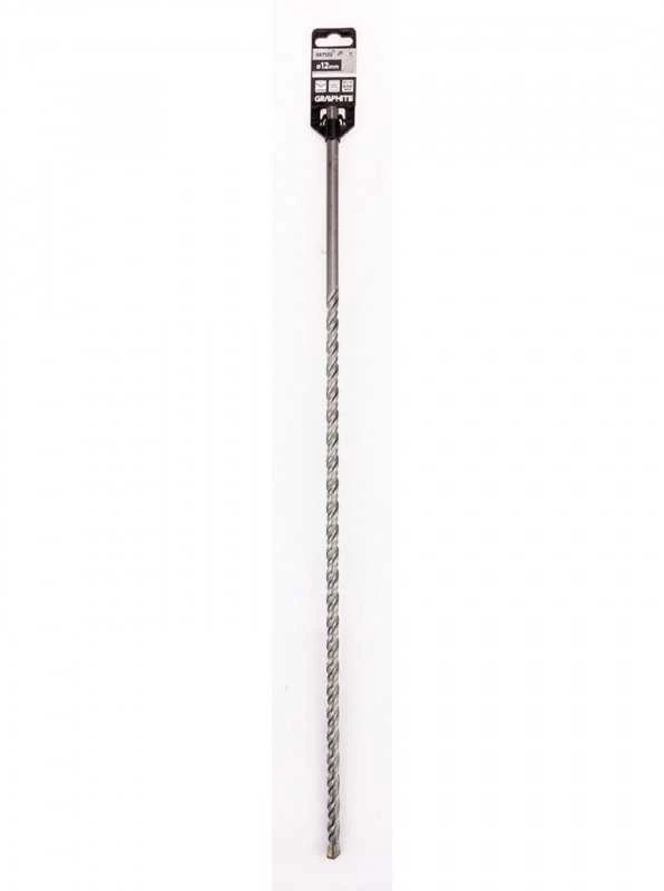 Graphite SDS Plus betoninis grąžtas su dviguba spiralė 12 x 600 mm